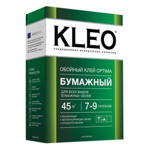  KLEO, Клей KLEO Optima Line Premium  для всех видов бумажных обоев 5-6 рул  - купить с доставкой по Москве - Интернет магазин smkimshop.ru