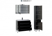 AQUANET, Комплект для ванной Aquanet Верона 100 Черный